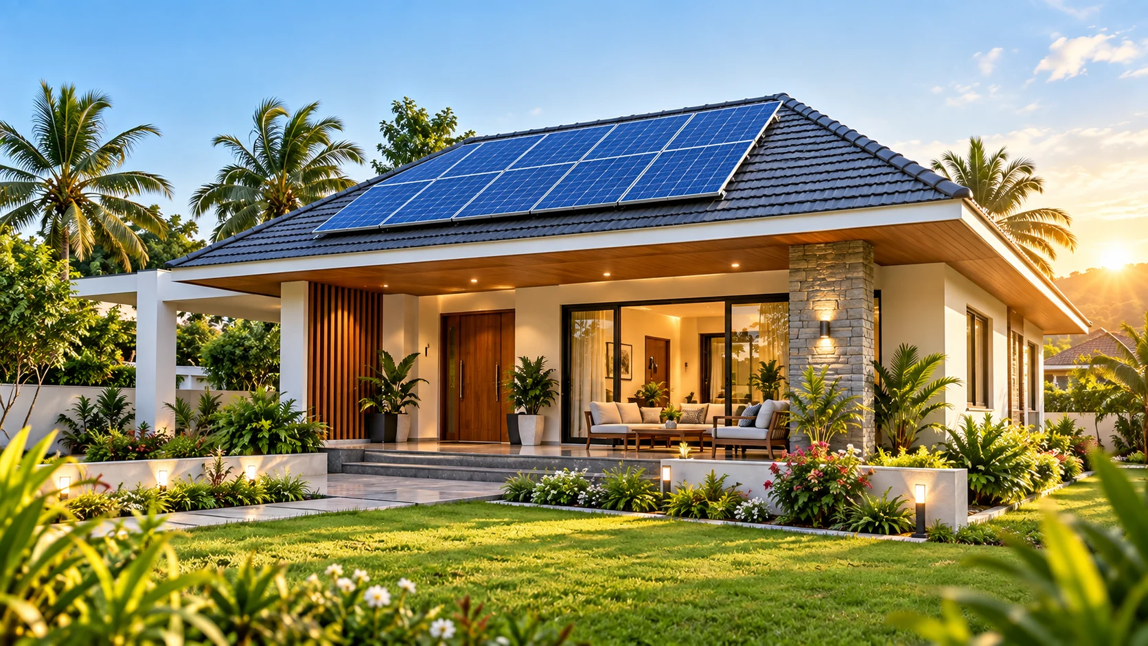 Shared rooftop solar installation for a housing society